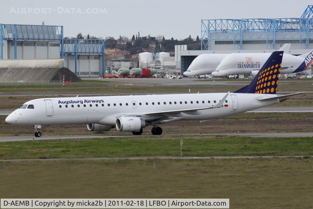 D-AEMB, 2009 Embraer 195LR (ERJ-190-200LR) C/N 19000297, Taxiing