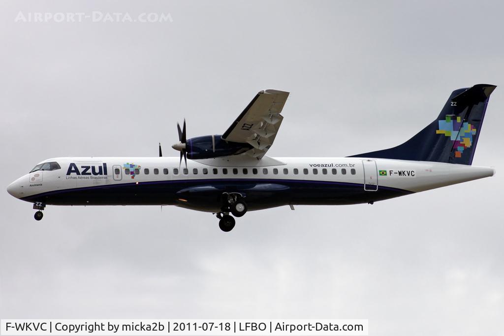 F-WKVC, 1990 ATR 72-102 C/N 192, Landing