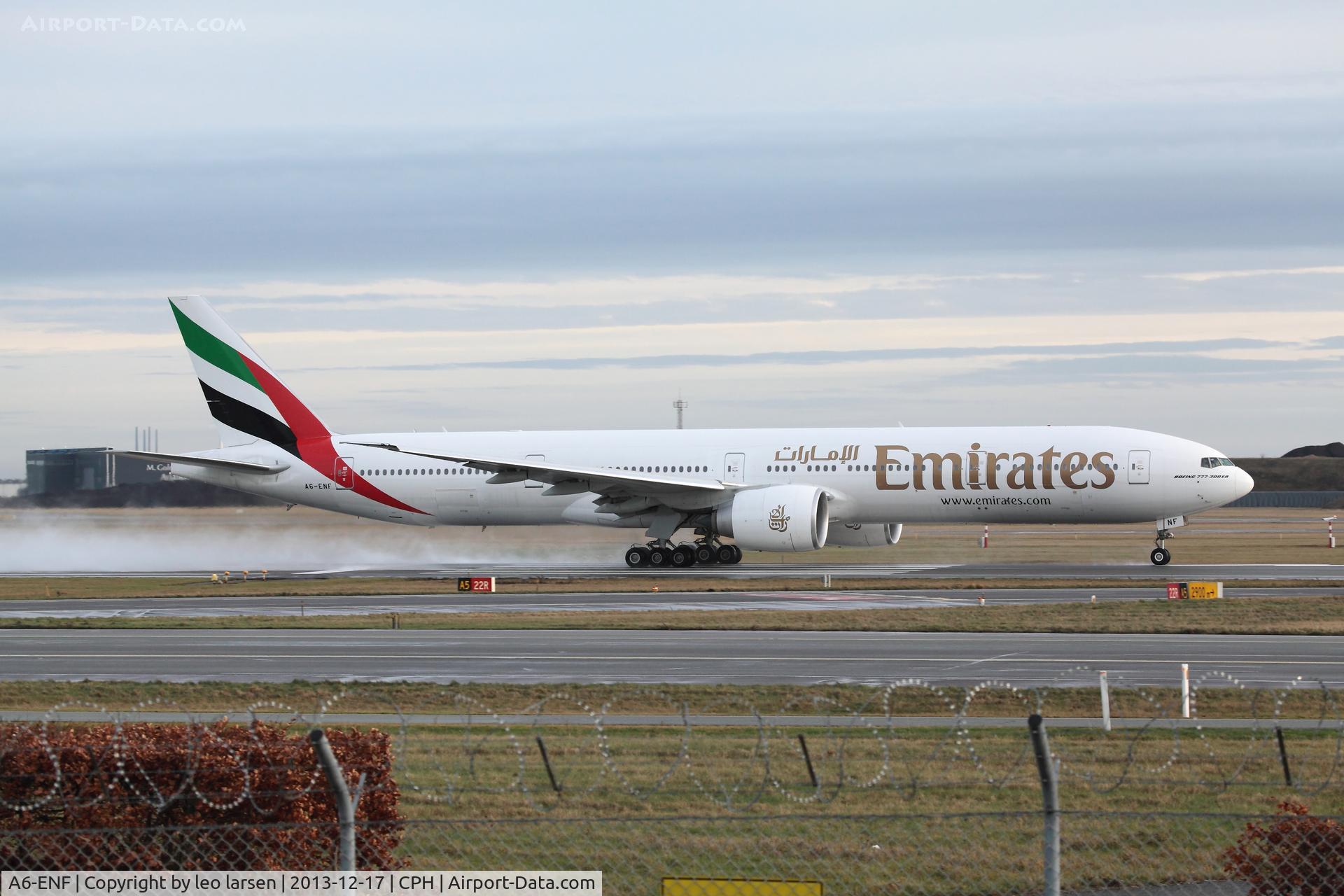 A6-ENF, 2013 Boeing 777-31H/ER C/N 41085, Copenhagen 17.12.2013