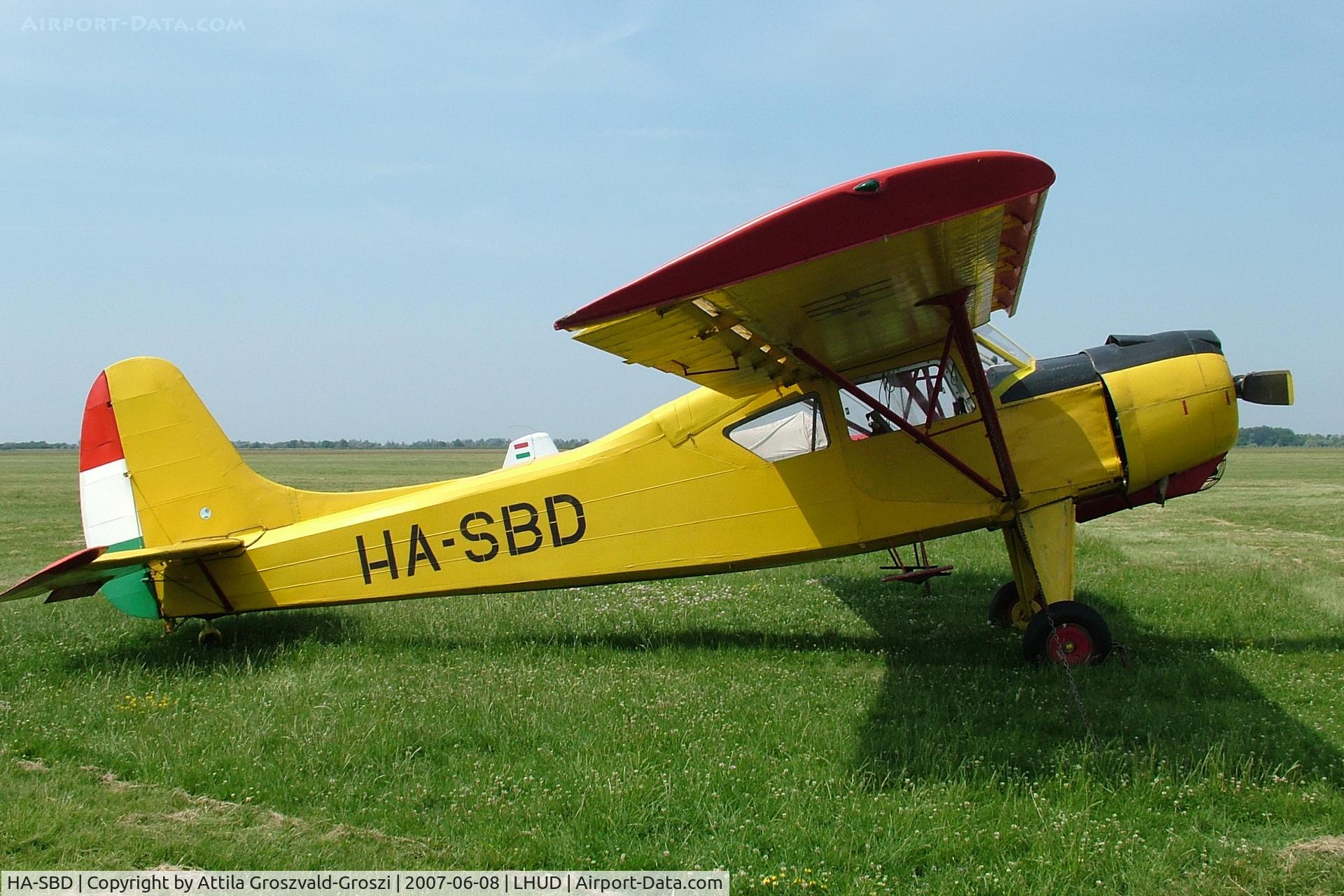 HA-SBD, 1967 PZL-Okecie PZL-101A Gawron C/N 107230, Szeged Airport, Hungary