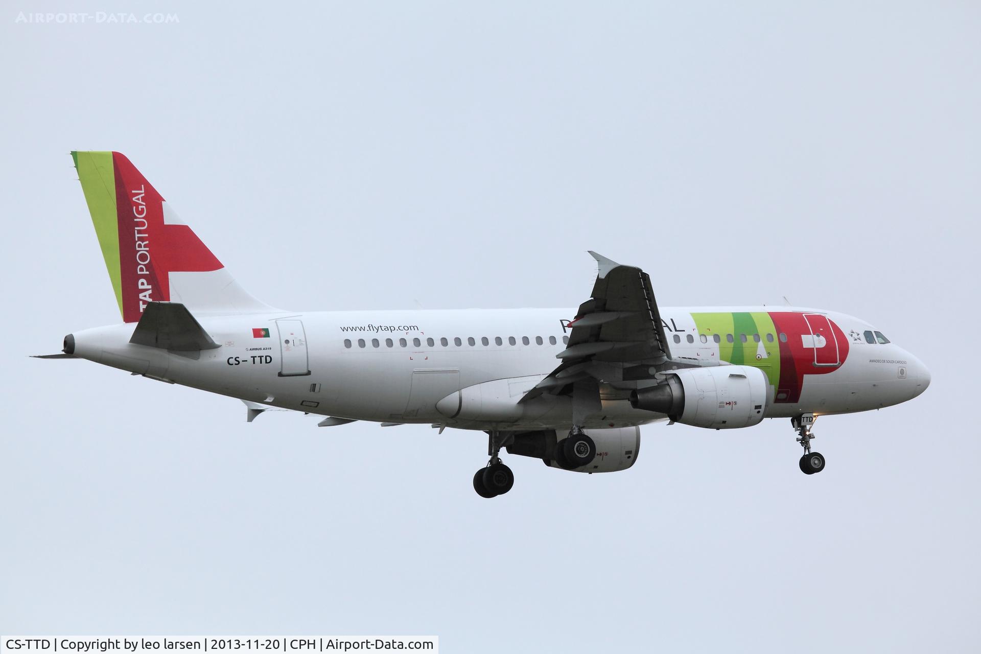 CS-TTD, 1998 Airbus A319-111 C/N 790, Copenhagen 20.11.2013