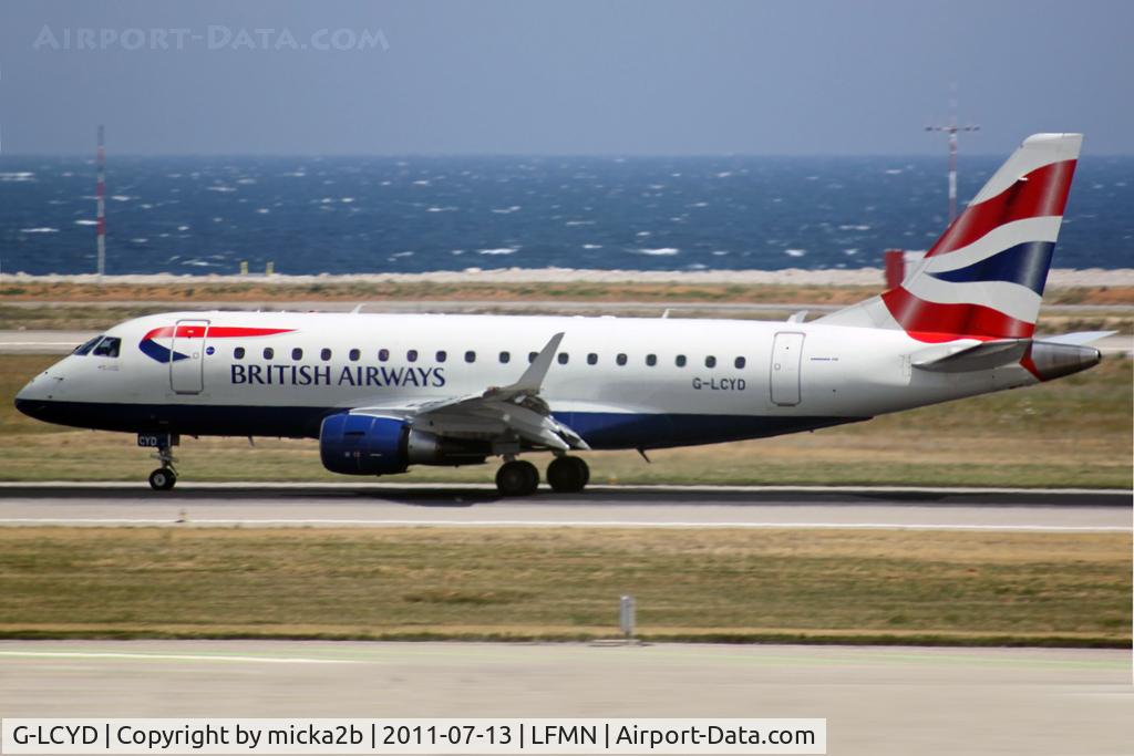 G-LCYD, 2009 Embraer 170STD (ERJ-170-100STD) C/N 17000294, Landing