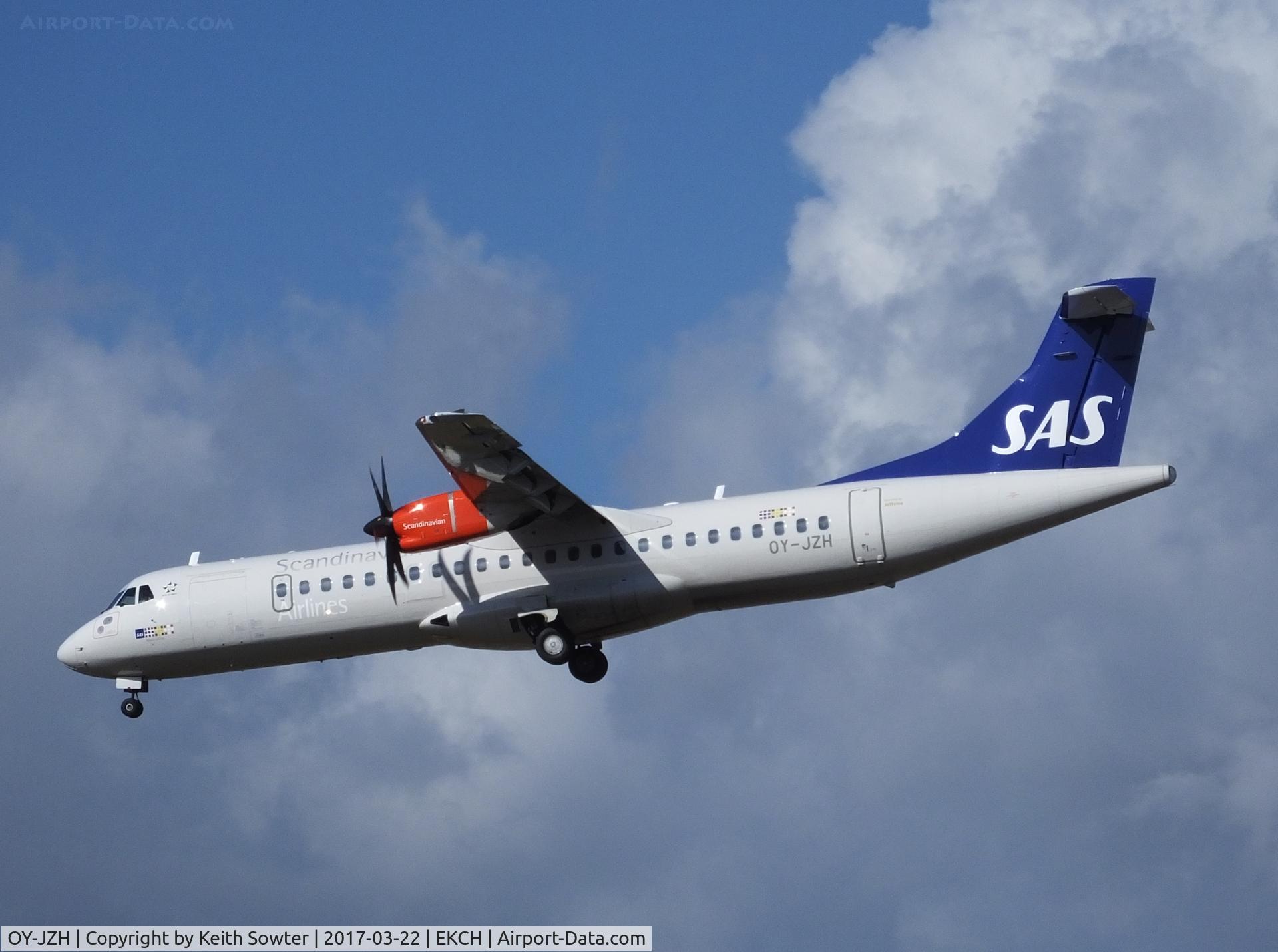 OY-JZH, 2014 ATR 72-212A C/N 1177, Short finals too Land