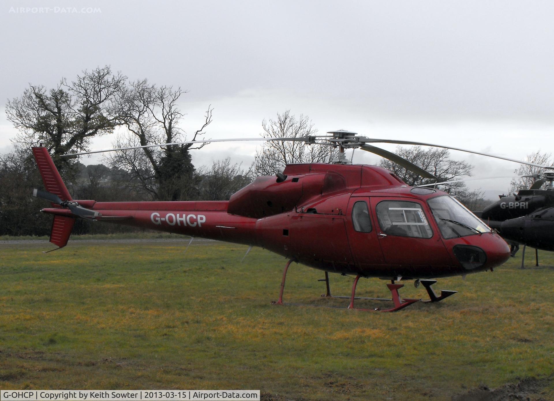 G-OHCP, 1982 Aérospatiale AS-355F-1 Ecureuil 2 C/N 5249, Visiting Cheltenham Racecourse
