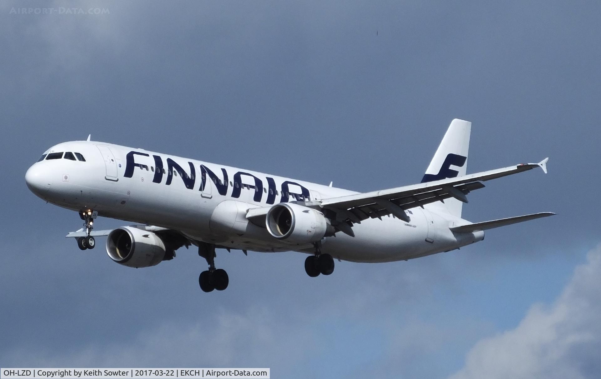 OH-LZD, 2000 Airbus A321-211 C/N 1241, Short finals too Land