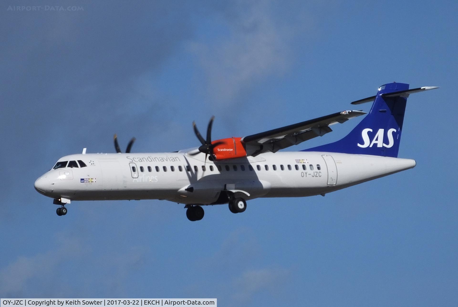 OY-JZC, 2013 ATR 72-600 (72-212A) C/N 1120, Short finals too Land