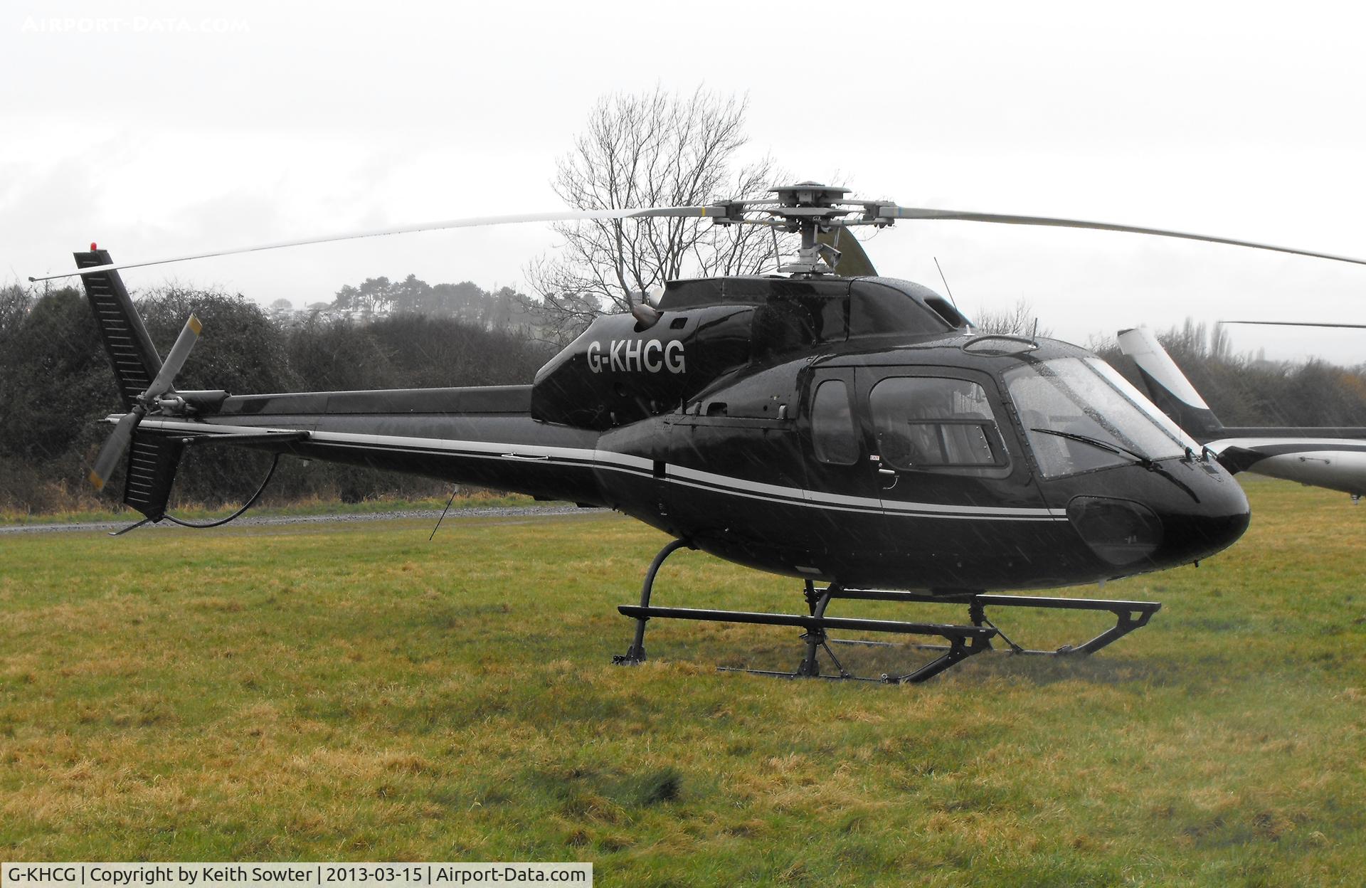G-KHCG, 1982 Aerospatiale AS-355F-2 Ecureuil 2 C/N 5193, Visiting Cheltenham Racecourse