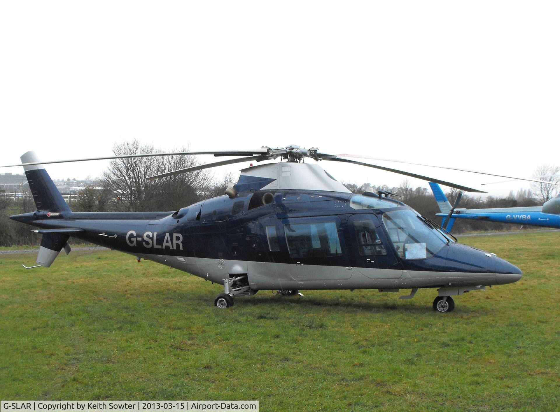 G-SLAR, 1991 Agusta A-109C C/N 7649, Visiting Cheltenham Racecourse