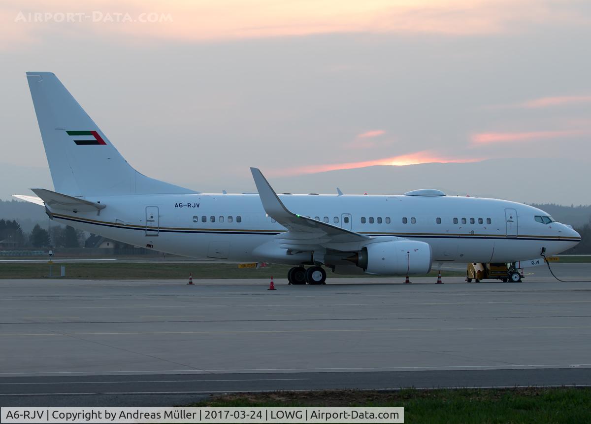 A6-RJV, Boeing 737-77W BBJ C/N 62467/5564, Business flight