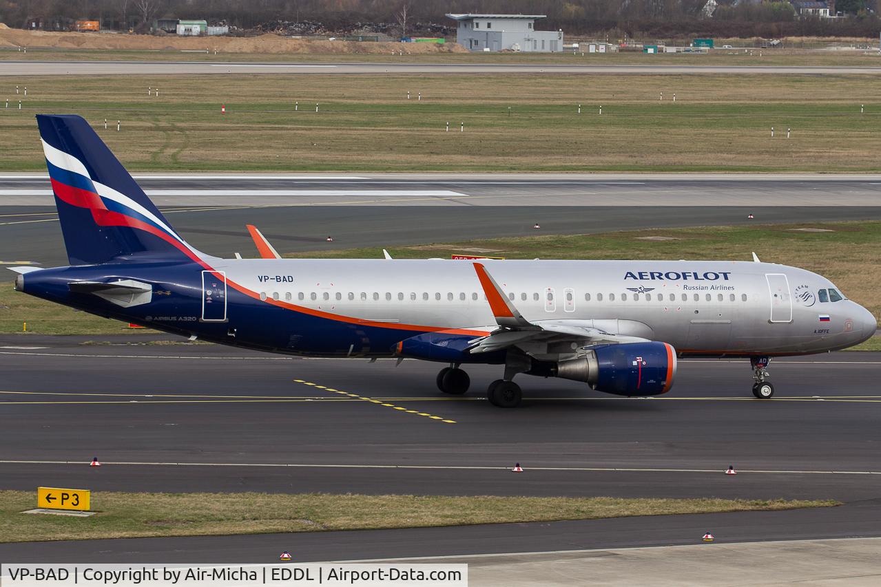 VP-BAD, 2016 Airbus A320-214 C/N 7240, Aeroflot