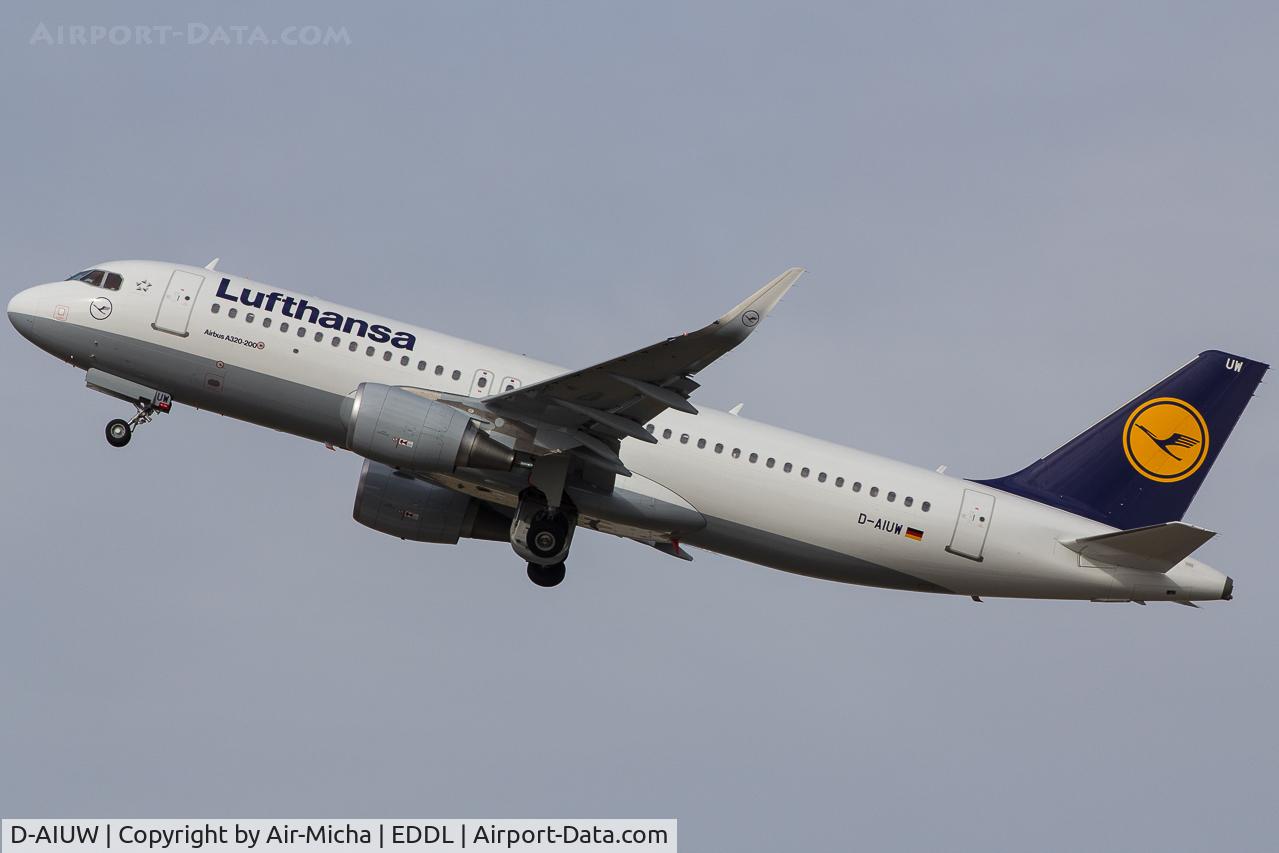 D-AIUW, 2016 Airbus A320-214 C/N 7251, Lufthansa