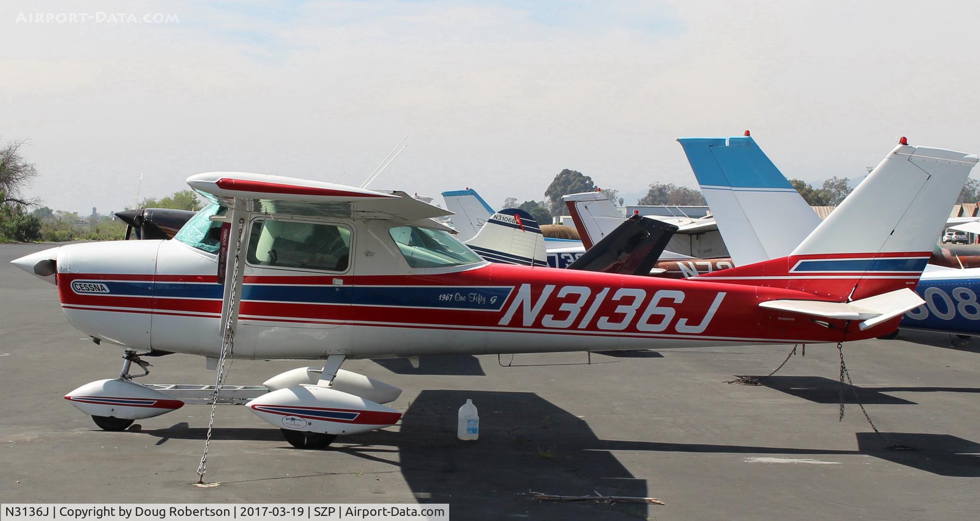 N3136J, 1966 Cessna 150G C/N 15065836, 1966 Cessna 150G, Continental O-200 100 Hp