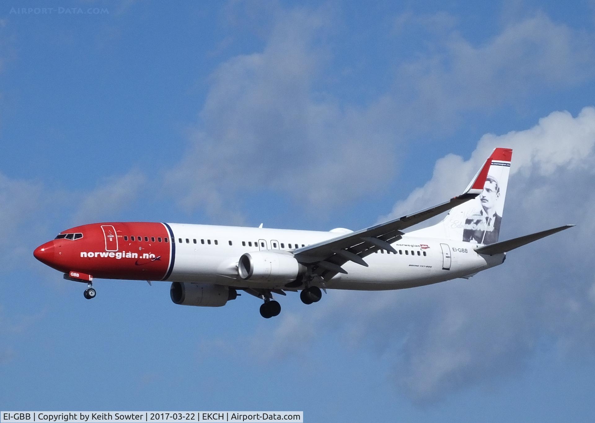 EI-GBB, 2008 Boeing 737-86N C/N 36809, Short finals to land