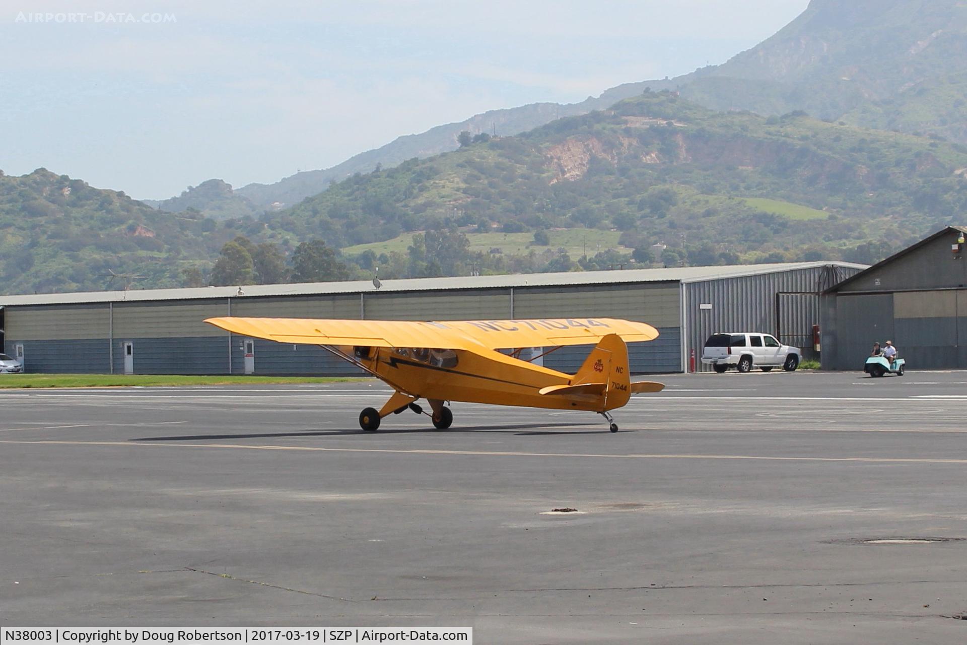 N38003, 1941 Piper J3C-65 Cub Cub C/N 6752, 1941 Piper J3C-65 CUB, Continental A&C-65 65 Hp, taxi