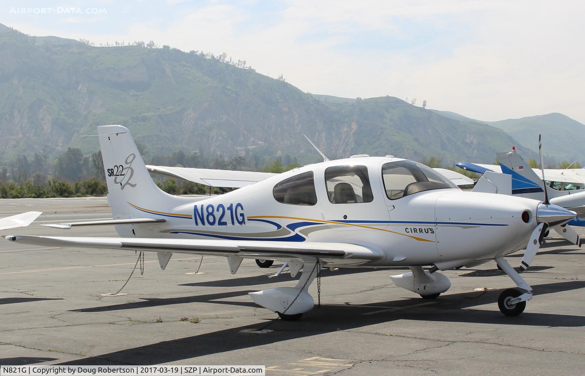 N821G, 2005 Cirrus SR22 G2 C/N 1471, 2005 CIRRUS SR22 G2, Continental IO-550 300 Hp