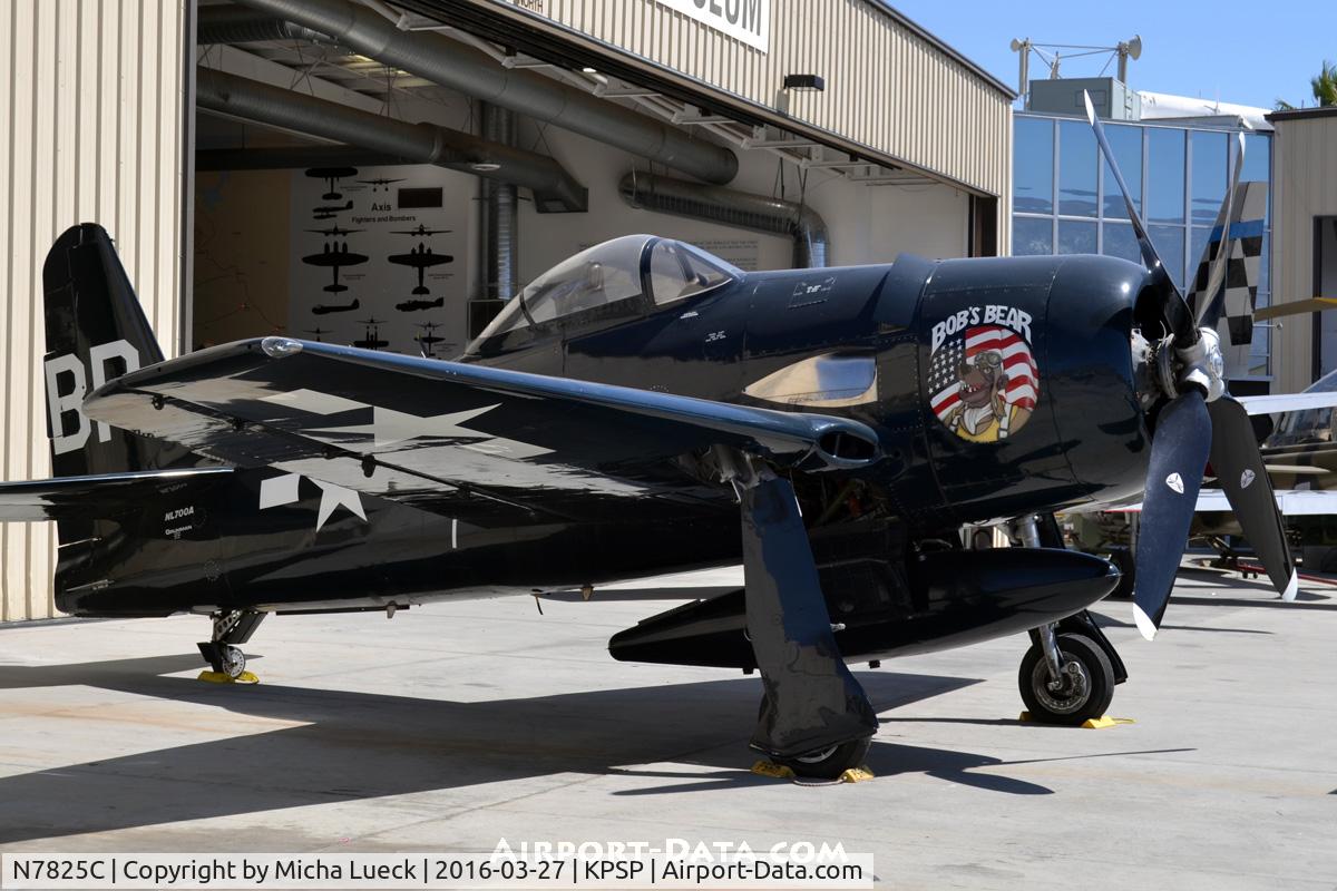 N7825C, 1948 Grumman F8F-2 (G58) Bearcat C/N D.1227, At the Palm Springs Air Museum