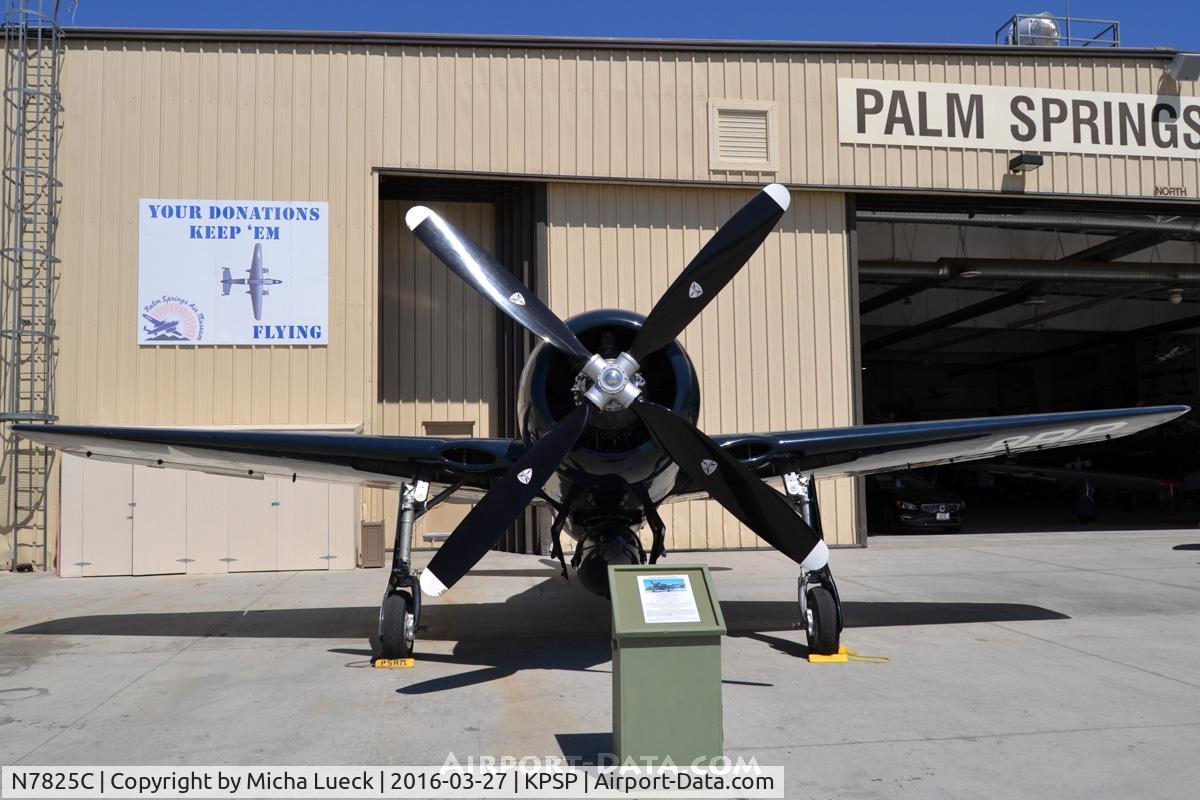 N7825C, 1948 Grumman F8F-2 (G58) Bearcat C/N D.1227, At the Palm Springs Air Museum