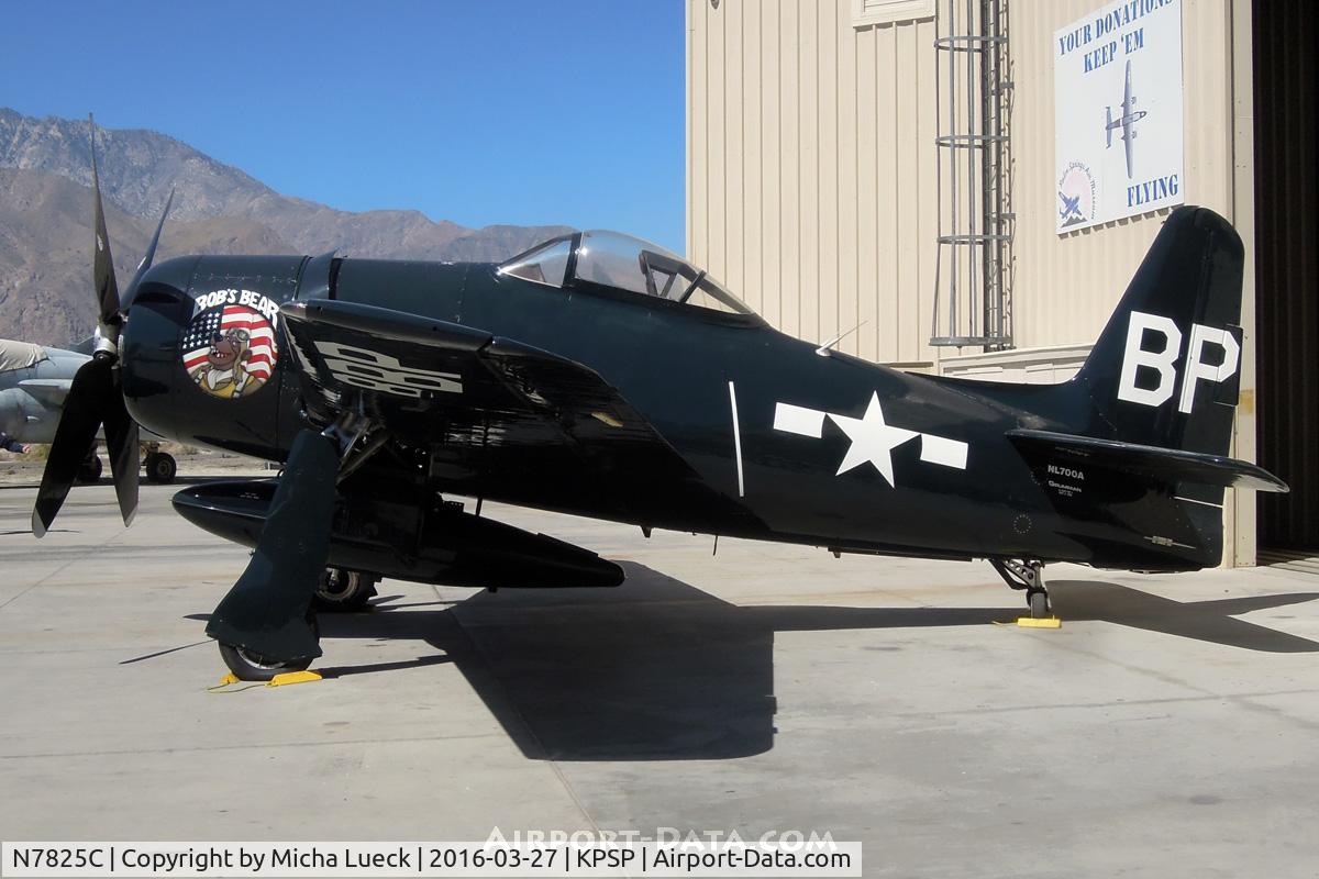 N7825C, 1948 Grumman F8F-2 (G58) Bearcat C/N D.1227, At the Palm Springs Air Museum
