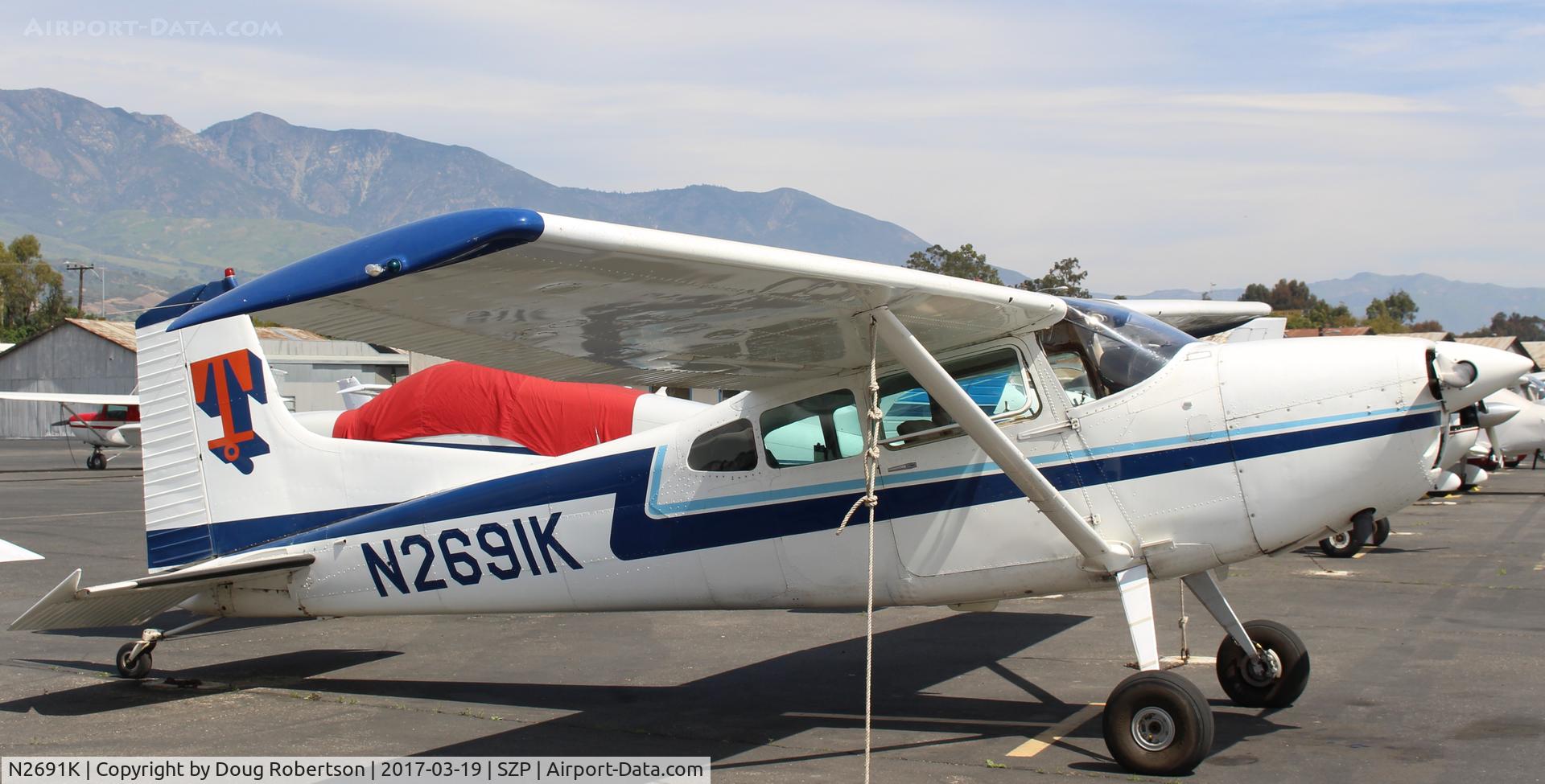 N2691K, 1979 Cessna 180K Skywagon C/N 18053036, 1979 Cessna 180K SKYWAGON, Continental O-470-S 230 Hp, this aircraft has also operated on floats, but the anchor logo is upside-down