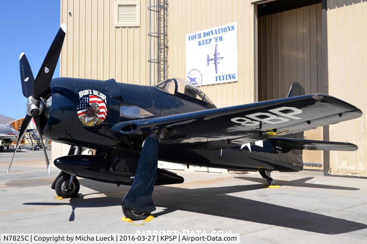 N7825C, 1948 Grumman F8F-2 (G58) Bearcat C/N D.1227, At the Palm Springs Air Museum