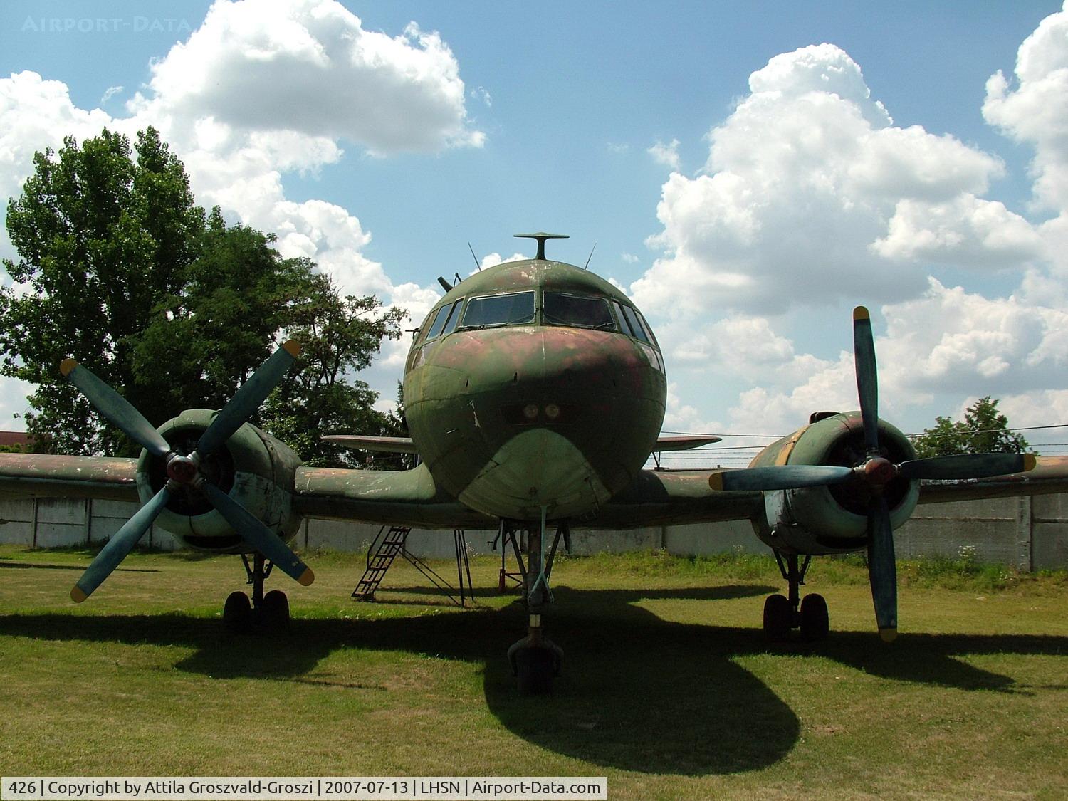 426, 1957 Ilyushin (VEB) Il-14P C/N 14803022, Szolnok-Szandaszölös airplane museum, Hungary
