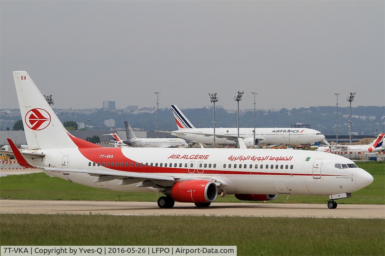 7T-VKA, 2005 Boeing 737-8D6 C/N 34164, Boeing 737-8D6, Ready to take off rwy 08, Paris Orly airport (LFPO-ORY)
