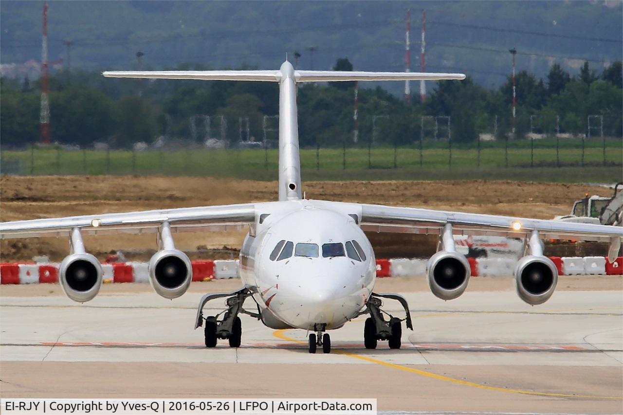 EI-RJY, 1997 British Aerospace Avro 146-RJ85 C/N E.2307, British Aerospace RJ85, Holding point Charlie rwy 08, Paris-Orly airport (LFPO-ORY)