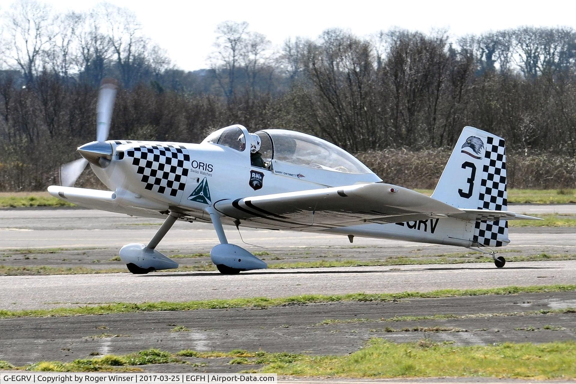 G-EGRV, 2007 Vans RV-8 C/N PFA 303-13639, Resident RV-8, Raven 3 of Team Raven.