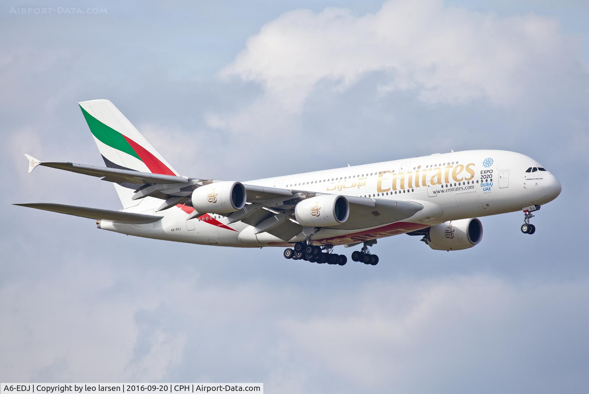 A6-EDJ, 2006 Airbus A380-861 C/N 009, Copenhagen 20.9.2016