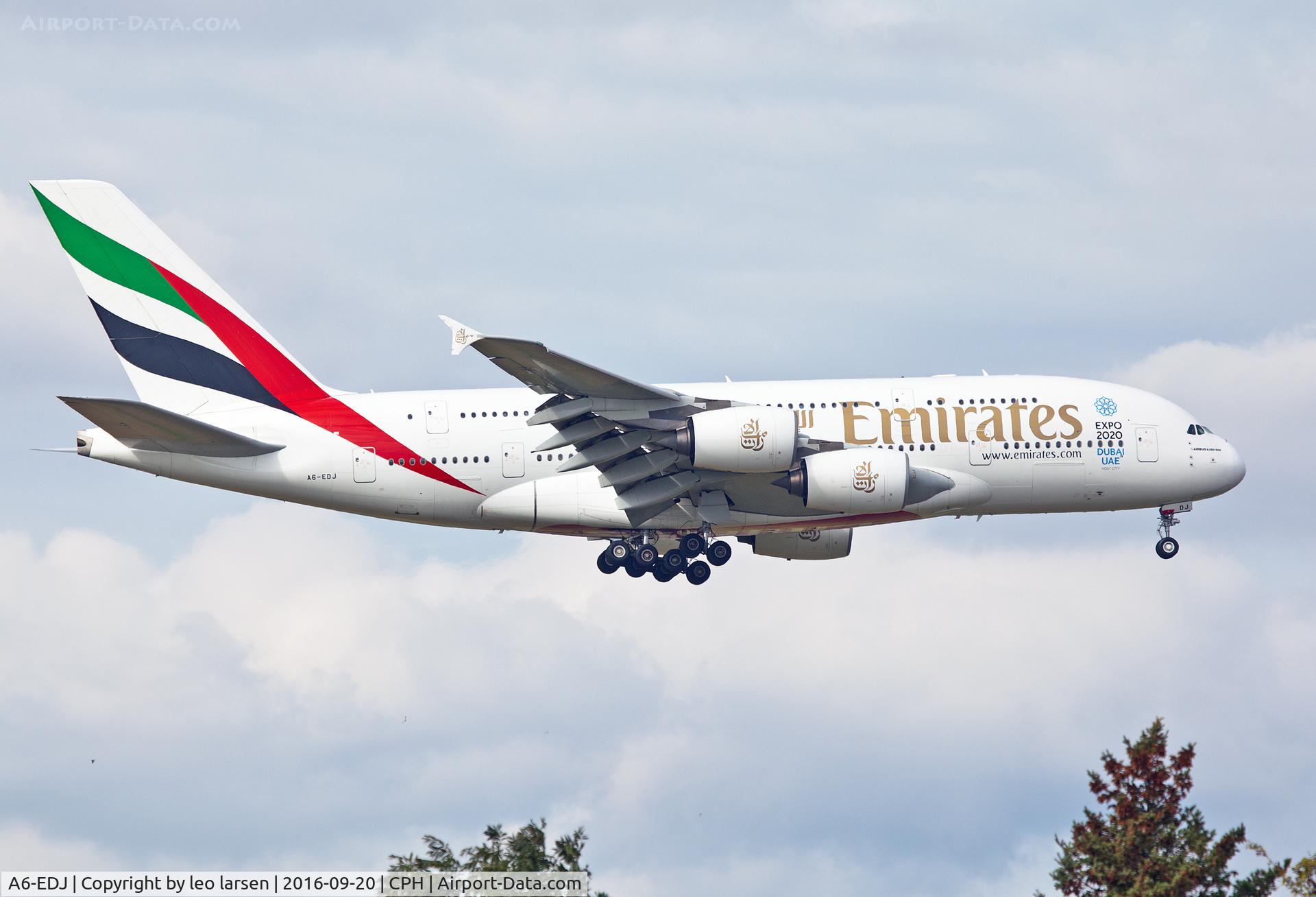 A6-EDJ, 2006 Airbus A380-861 C/N 009, Copenhagen 20.9.2016