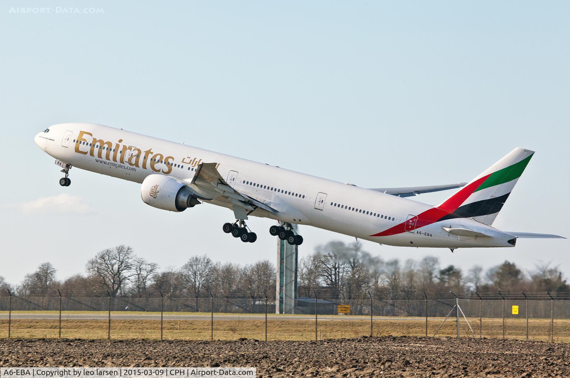 A6-EBA, 2005 Boeing 777-31H/ER C/N 32706, Copenhagen 9.3.2015