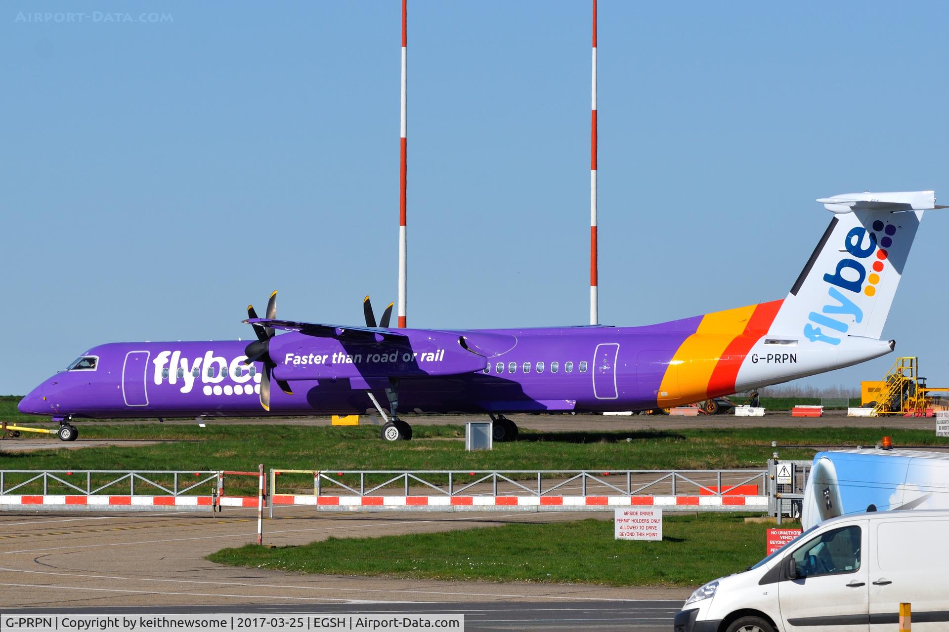 G-PRPN, 2008 Bombardier DHC-8-402 Dash 8 C/N 4213, Removed from spray shop.