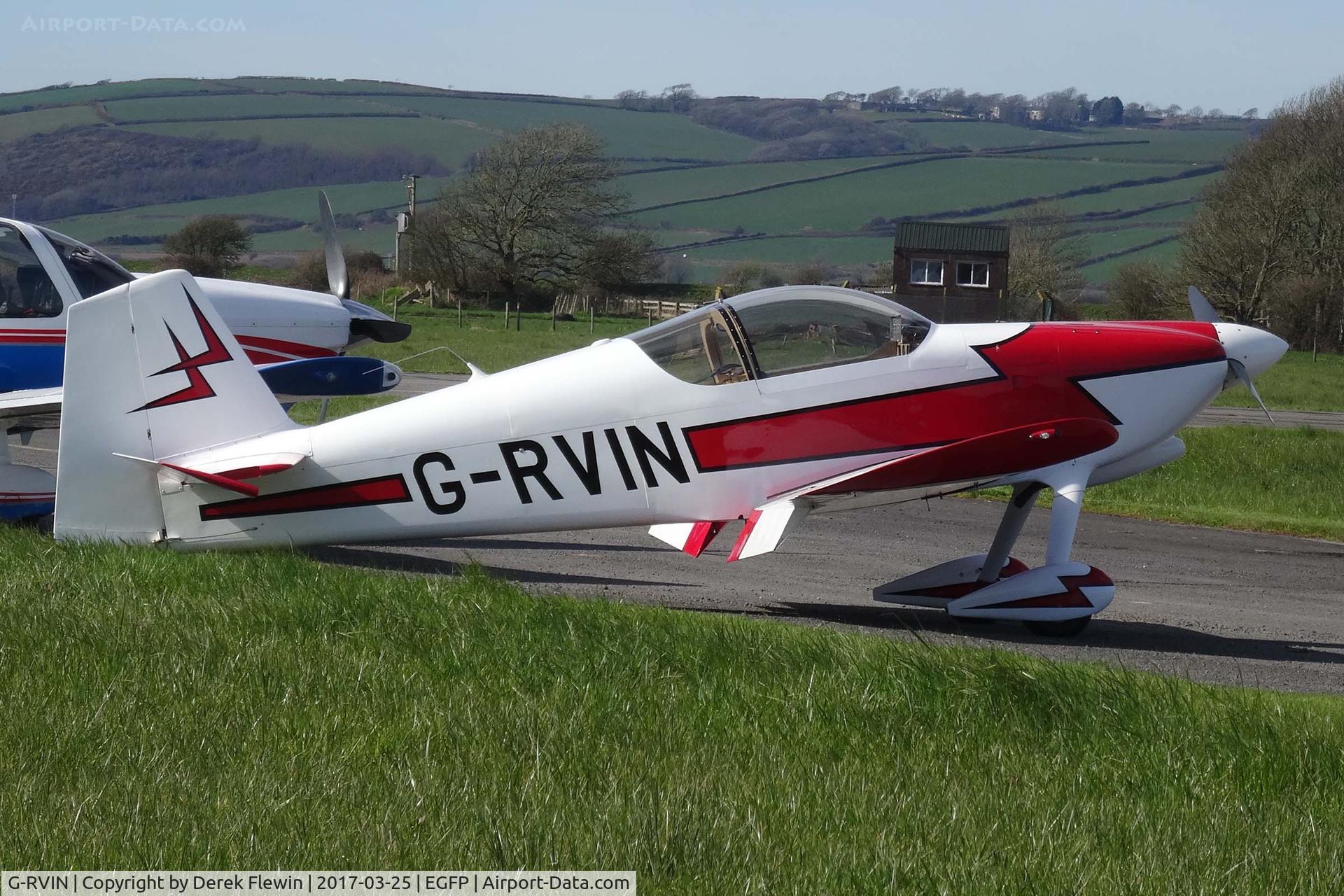 G-RVIN, 1999 Vans RV-6 C/N PFA 181-13236, RV-6, seen parked up.