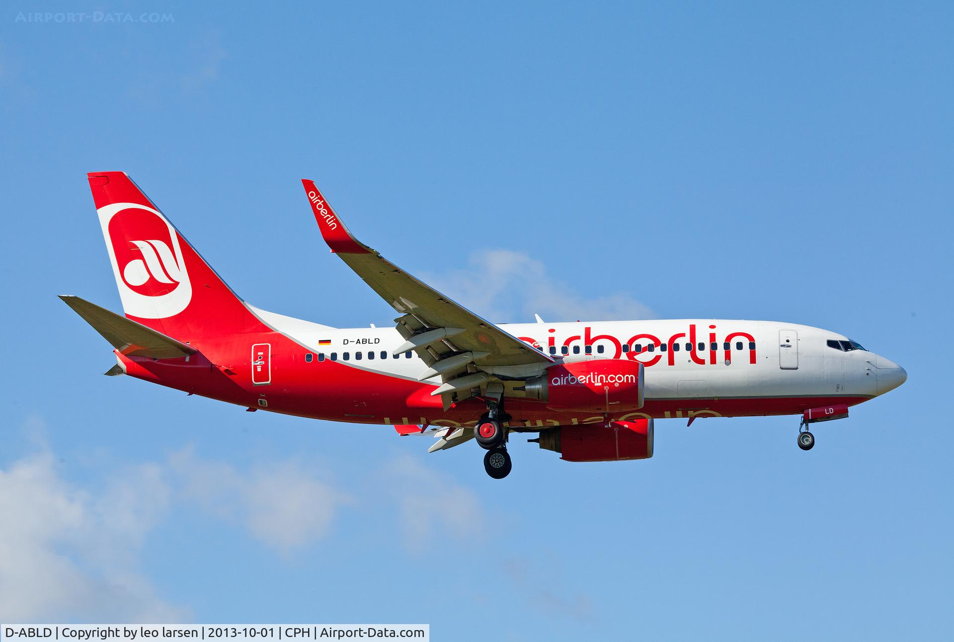 D-ABLD, 2008 Boeing 737-76J C/N 36117, Copenhagen 1.10.2013