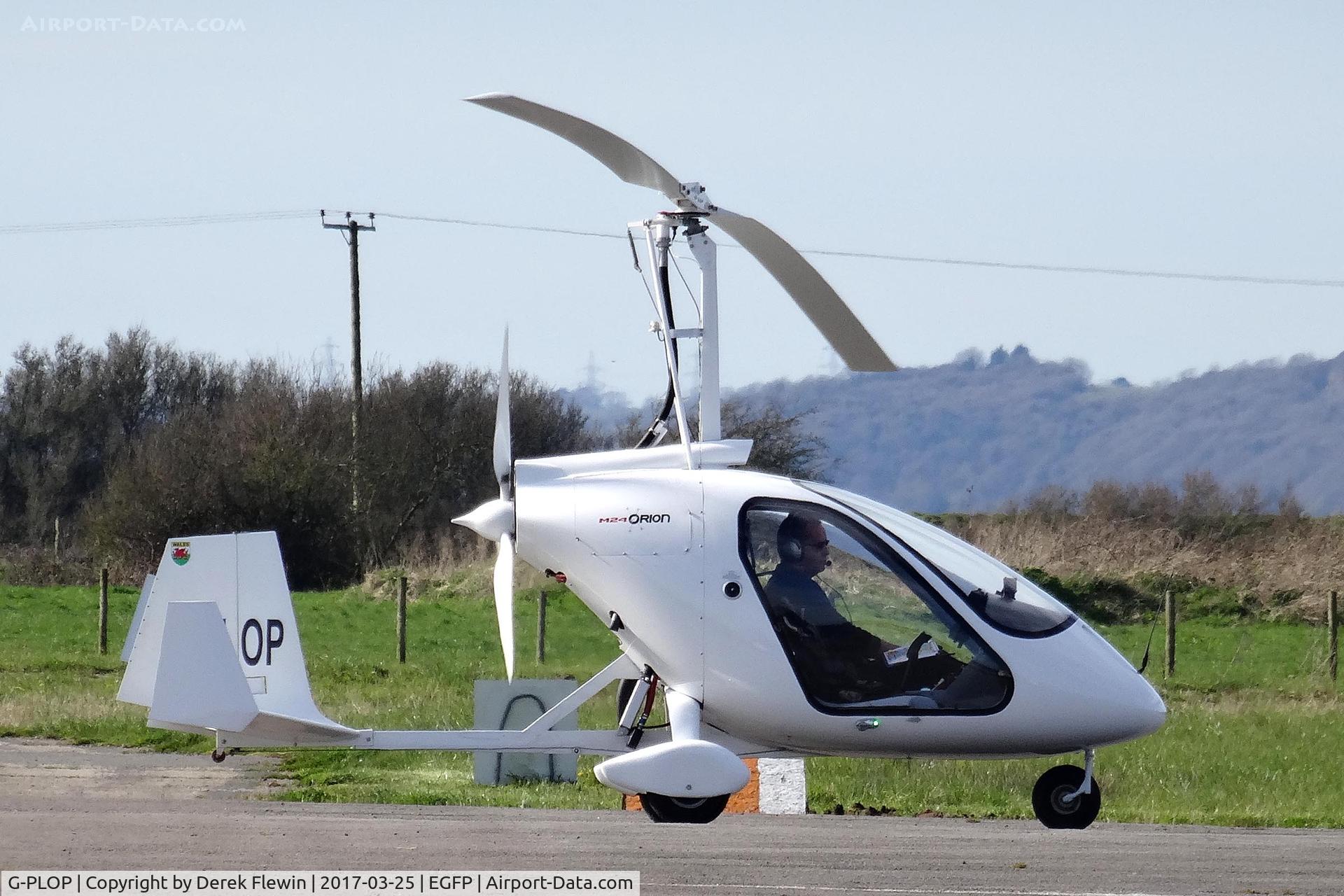G-PLOP, 2011 Magni Gyro M-24 Orion C/N 24-11-6204, Orion, Pembrey based, seen spooling up prior to rolling on runway runway 04 for circuits.