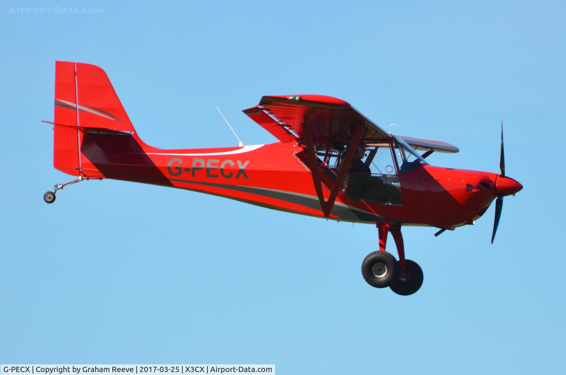 G-PECX, 2016 Eurofox 912S C/N BMAA/HB/687, Landing at Northrepps.