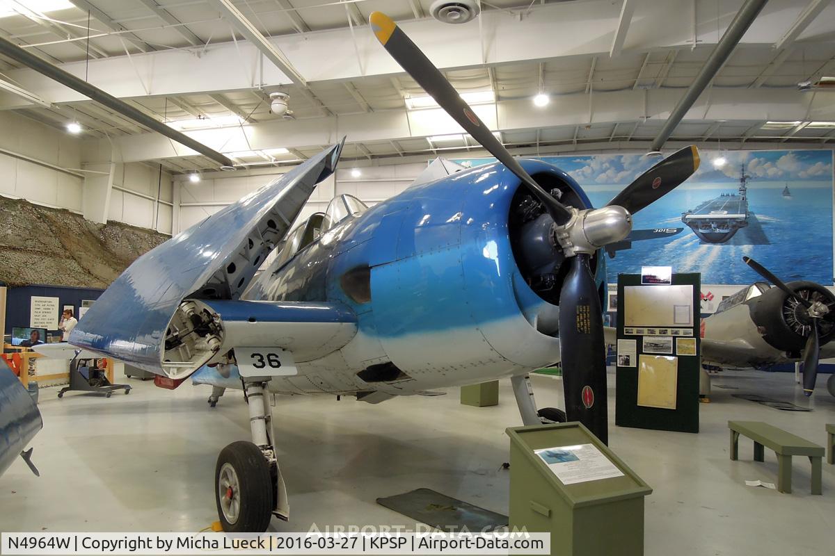 N4964W, 1944 Grumman F6F-5 Hellcat C/N 001006, At the Palm Springs Air Museum