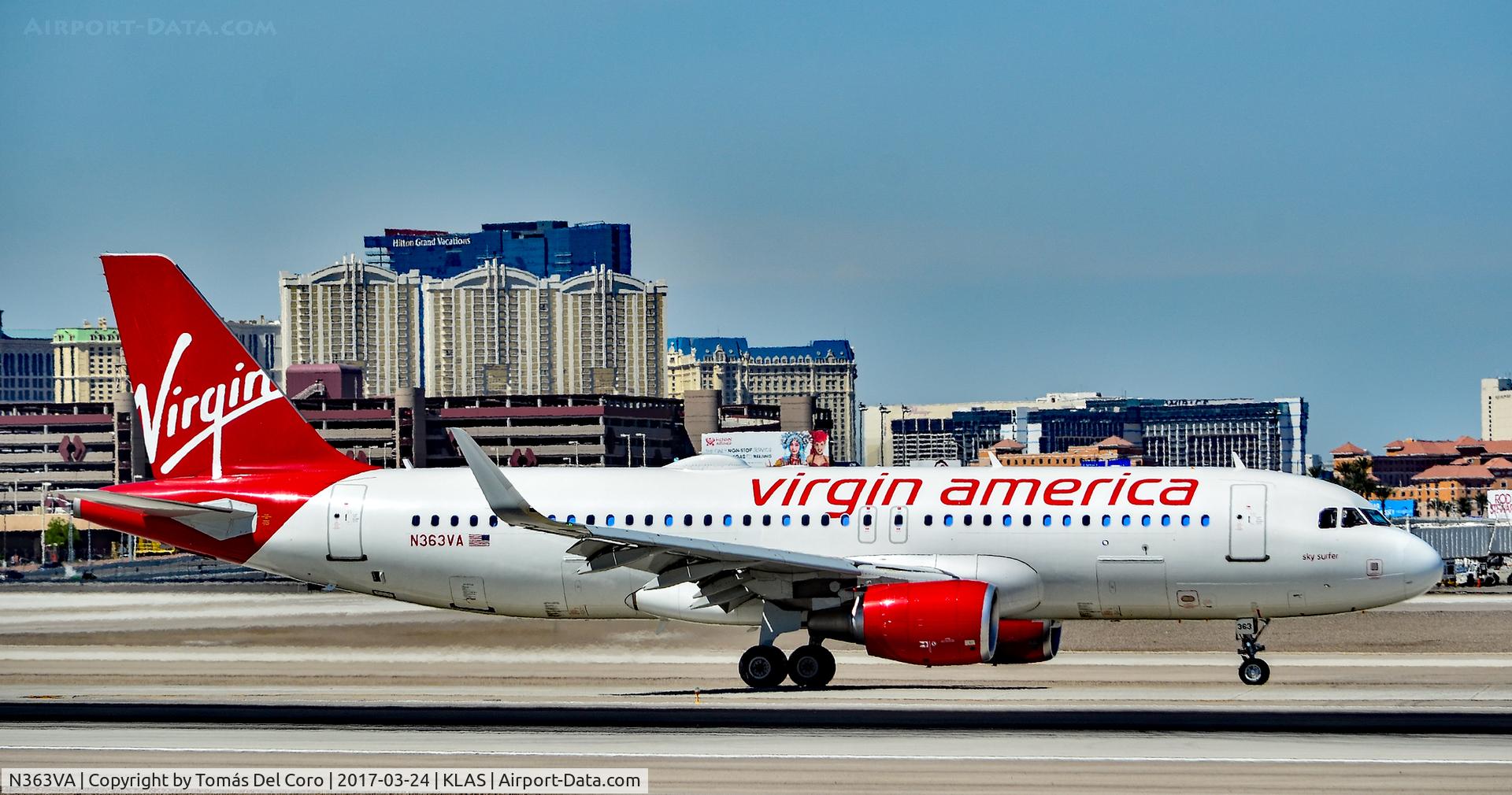 N363VA, 2016 Airbus A320-214 C/N 7063, N363VA Virgin America 2016 Airbus A320-214 - cn 7063 