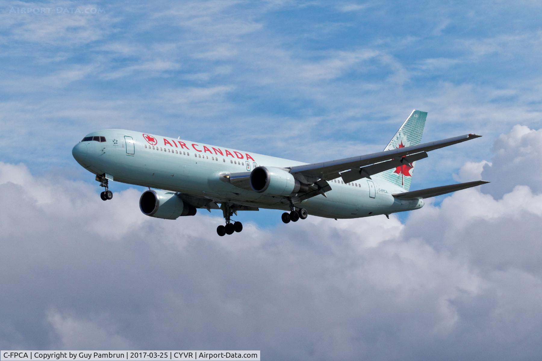 C-FPCA, 1989 Boeing 767-375 C/N 24306, Landing