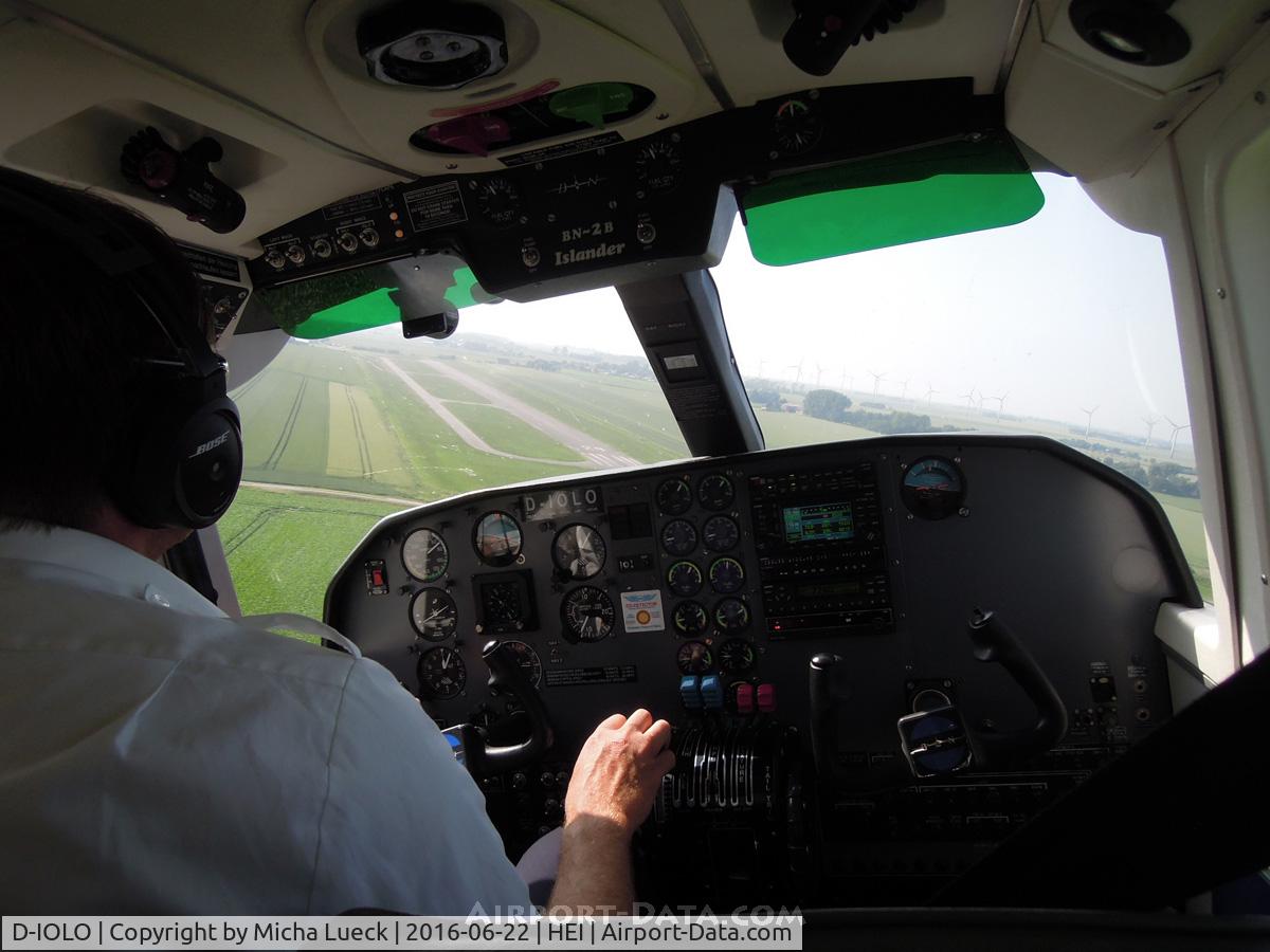 D-IOLO, 2007 Britten-Norman BN-2B-20 Islander C/N 2305, Turning onto (very) short finals at Heide-Büsum