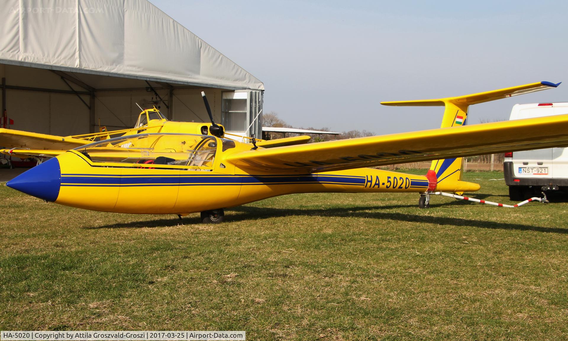 HA-5020, 1981 ICA-Brasov IS-28B2 C/N 334, Siófok-Kiliti/Papkutapuszta Airfield, Hungary
