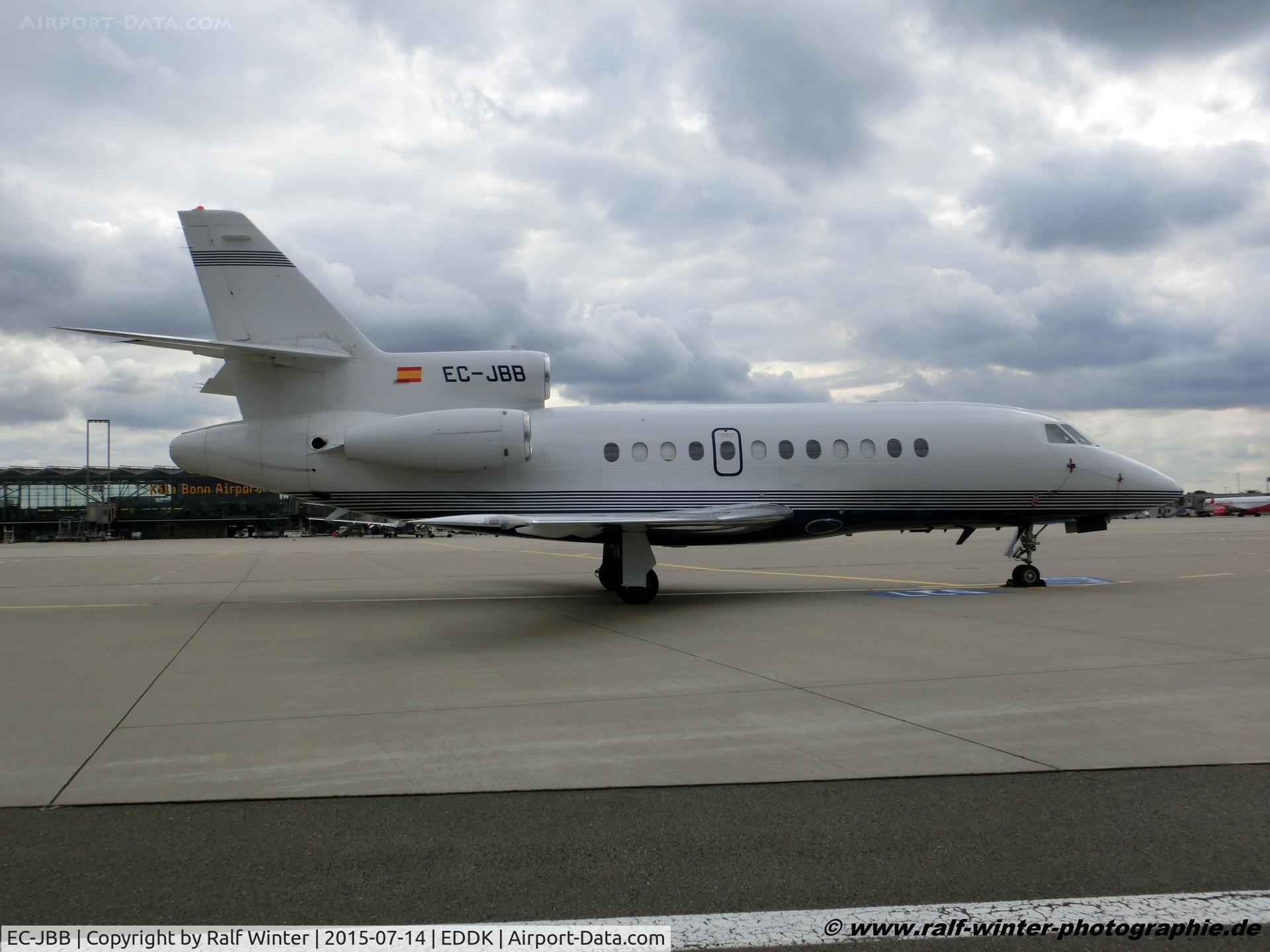 EC-JBB, 1999 Dassault Falcon 900B C/N 182, Dassault Facon 900C - TGM TAG Aviation Espana - 182 - EC-JBB - 14.07.2015 - CGN