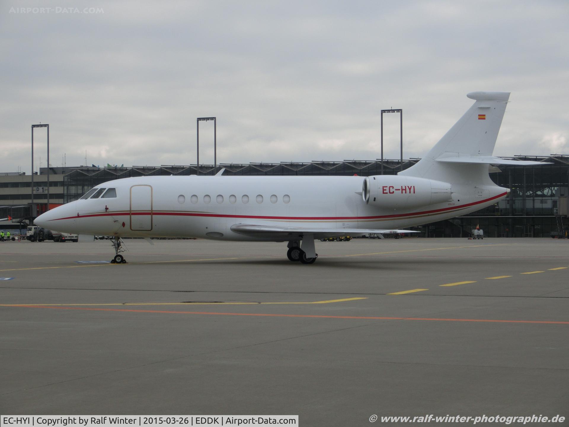 EC-HYI, Dassault Falcon 2000 C/N 150, Dassault Falcon 2000 - GP GES Gestair - 150 - EC-HYI - 26.03.2015 - CGN