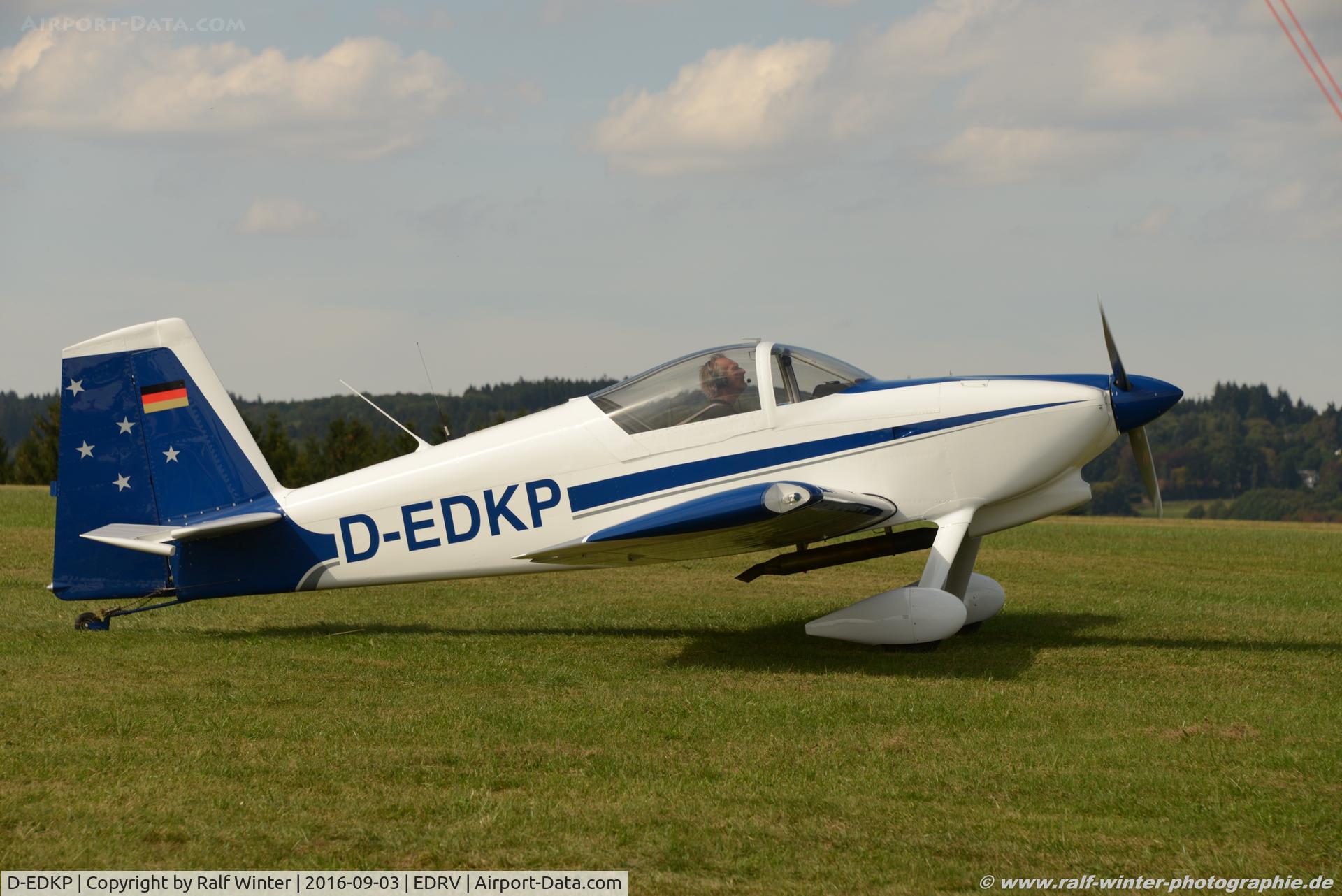 D-EDKP, 2010 Vans RV-7 C/N 001, Vans RV-7 - Private - 001 - D-EDKP - 03.09.2016 - EDRV