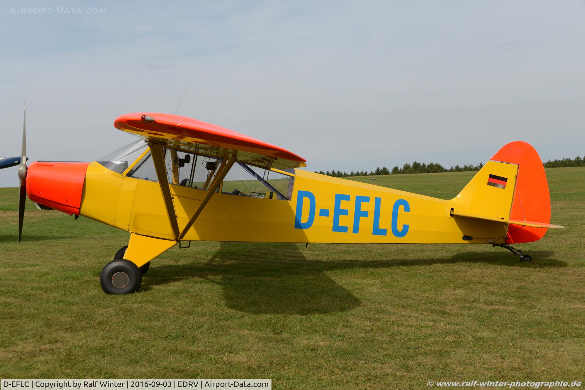 D-EFLC, 1954 Piper L-18C Super Cub (PA-18-95) C/N 18-3422, Piper PA-18 L-18C Super Cub - Private - 18-3422 - D-EFLC - 03.09.2016 - EDRV