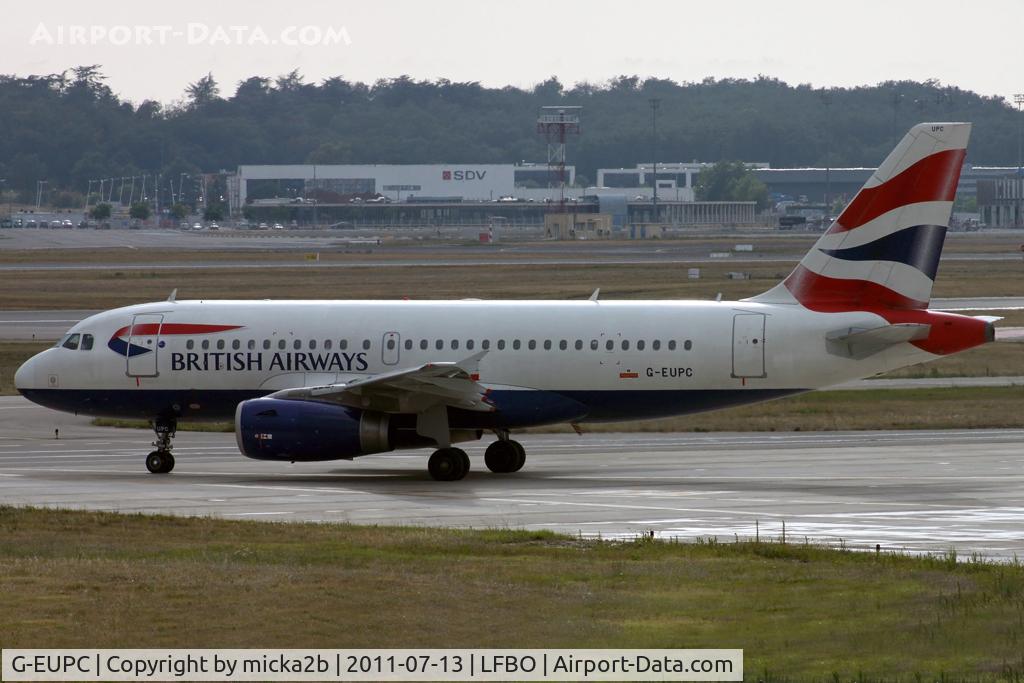 G-EUPC, 1999 Airbus A319-131 C/N 1118, Taxiing. Scrapped in august 2021