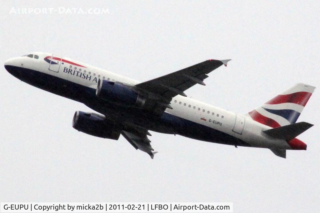 G-EUPU, 2000 Airbus A319-131 C/N 1384, Take off
