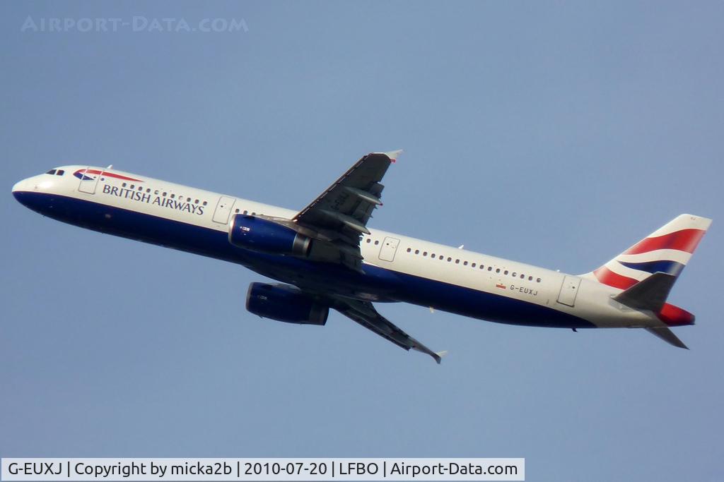 G-EUXJ, 2007 Airbus A321-231 C/N 3081, Take off