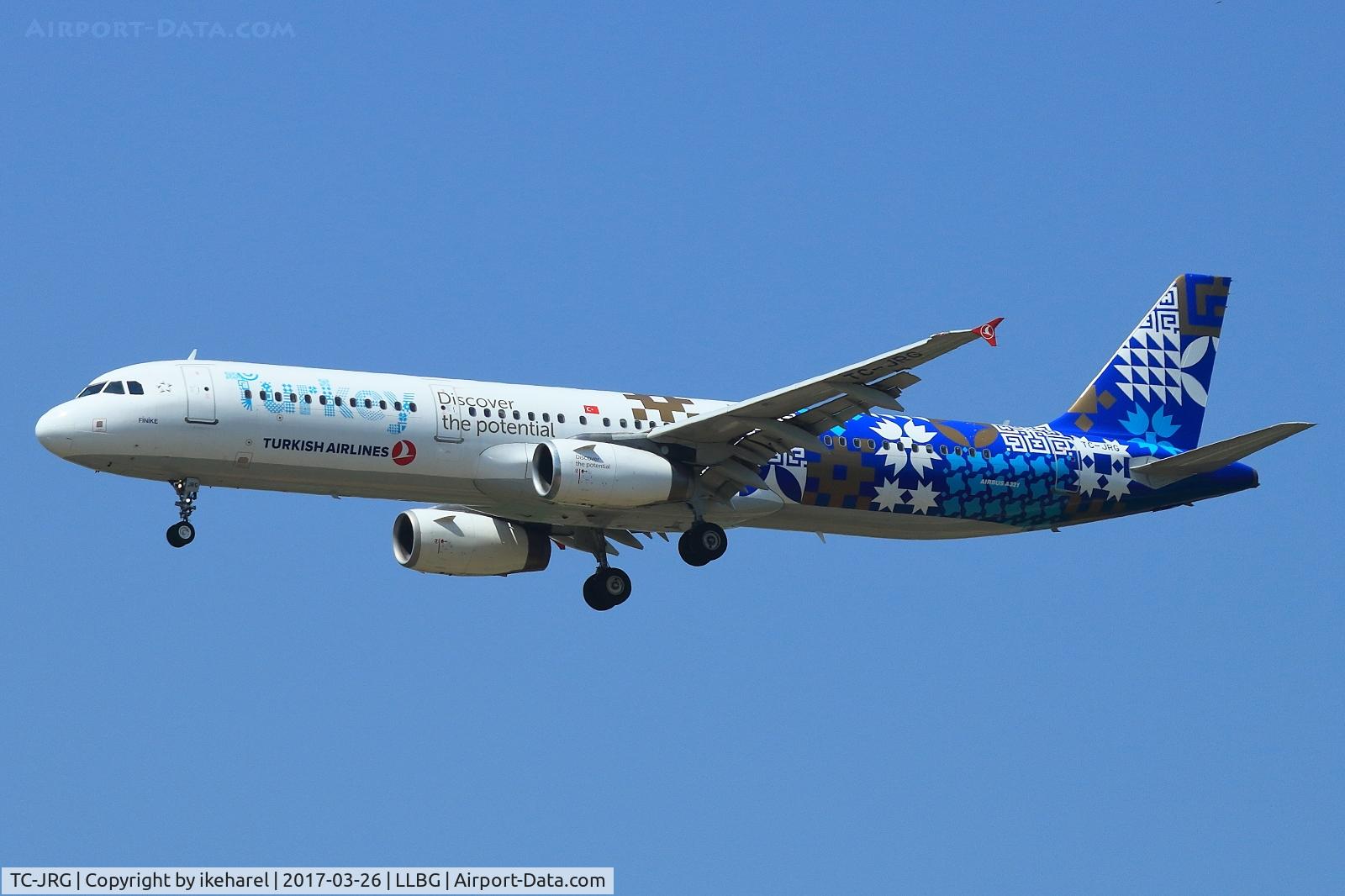 TC-JRG, 2007 Airbus A321-231 C/N 3283, New livery for Turkish Airlines.