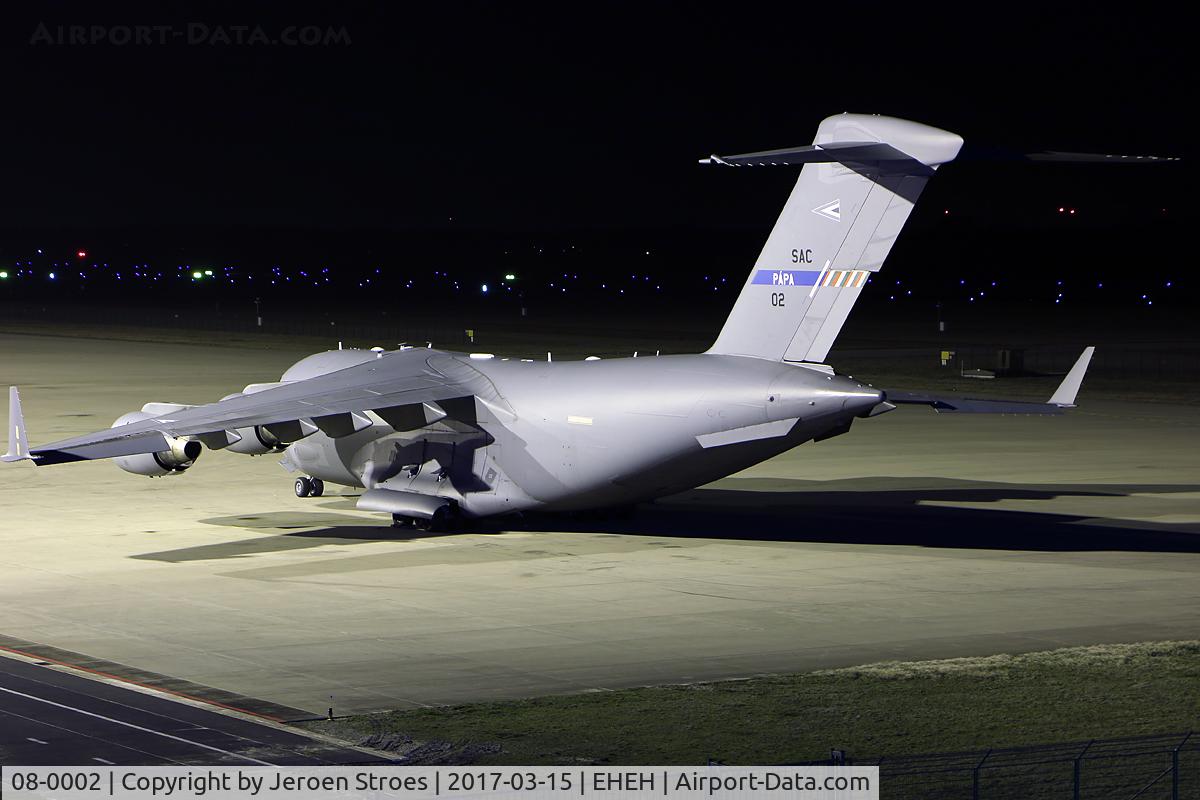 08-0002, 2009 Boeing C-17A Globemaster III C/N F-210, eindhoven